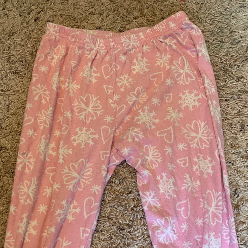 gymboree pink and white pajama pants